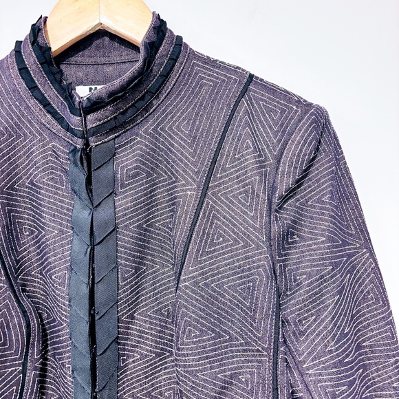 NYGARD Grey jacket with embroidered pattern - Picture 3 of 8